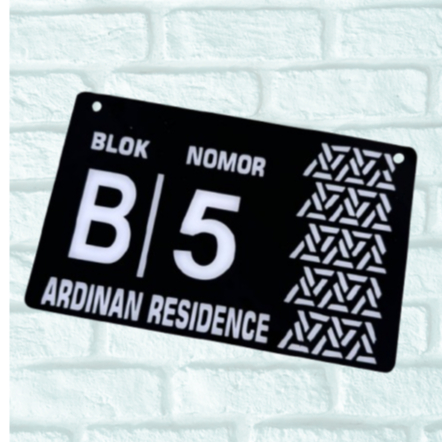PAPAN NOMOR RUMAH AKRILIK | NOMER RUMAH AKRILIK | NO RUMAH AKRILIK / nomer rumah kaca acrilick dari 