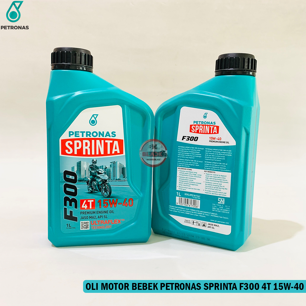 Oli Mesin Motor Bebek Sports Petronas Sprinta F300 4T 15W-40 1 LTR