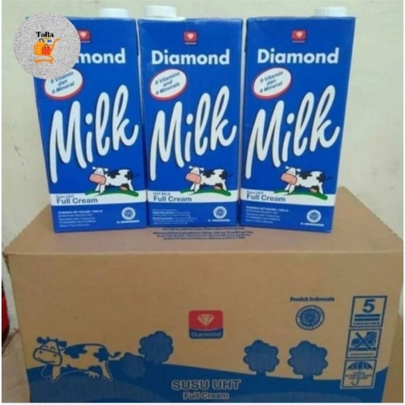 

susu diamond 1 liter 1 dus/karton isi 12 pcs