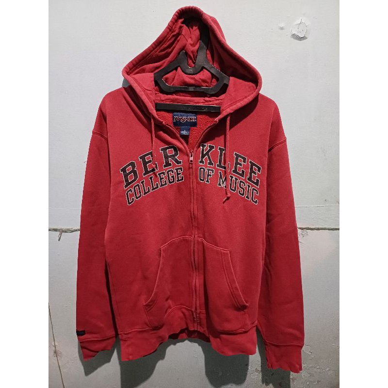 Hoodie Zipper JANSPORT ori preloved