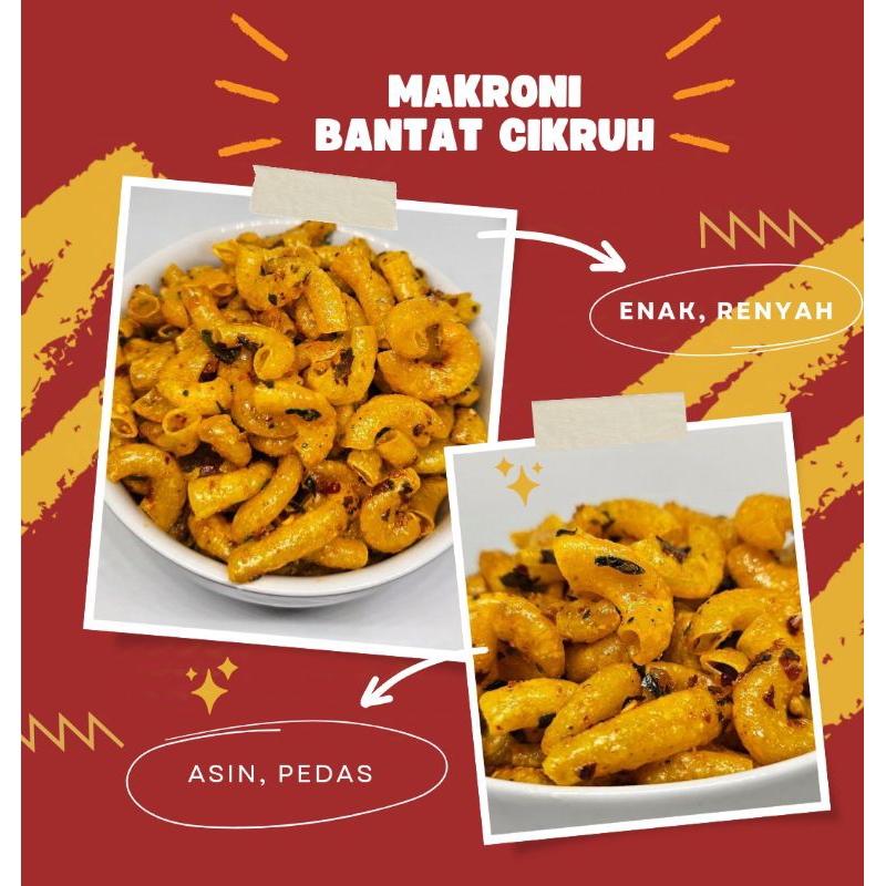 

BELEDAGID Makaroni Bantat cikruh kemasan 55Gr