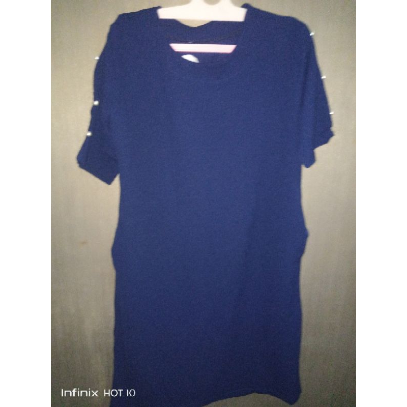 Dress / Tunik / Pakaian Wanita Biru Dongker
