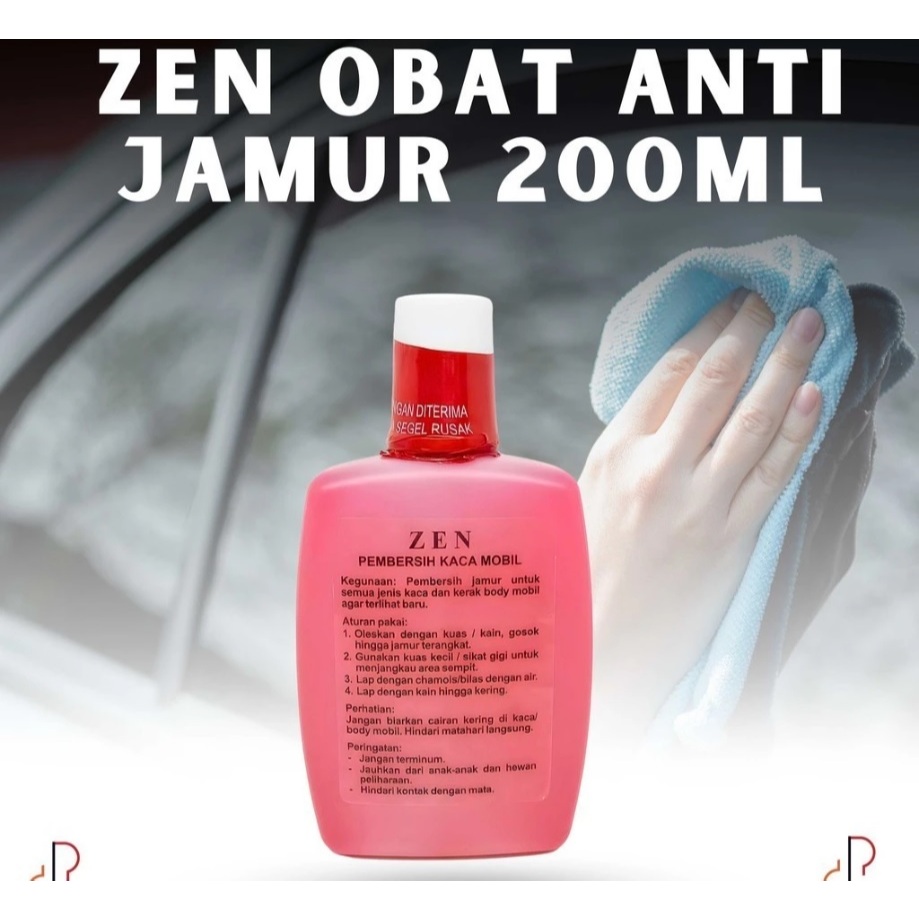 Obat Jamur ZEN Cairan Pembersih Penghilang Kaca Jamur Mobil Kerak Serbaguna Body Stainless Waterspot