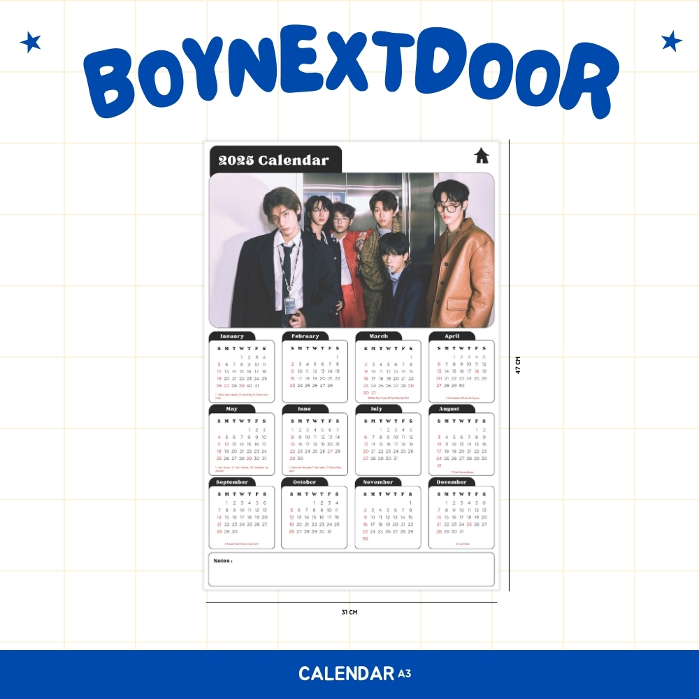 

2025 KALENDER BOY NEXT DOOR KPOP + LAMINASI 2SISI IDOL BIAS KOREA MURAH UNOFFICIAL ONEDOOR SANGYEON JACOB YOUNGHOON HYUNJAE JUYEON KEVIN NEW Q HAKNYEON SUNWOO ERIC READY STOCK !
