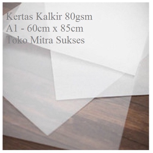 

jr Best Produk 5 Lembar Kertas Kalkir 8gsm A1 6cm x 85cm H72