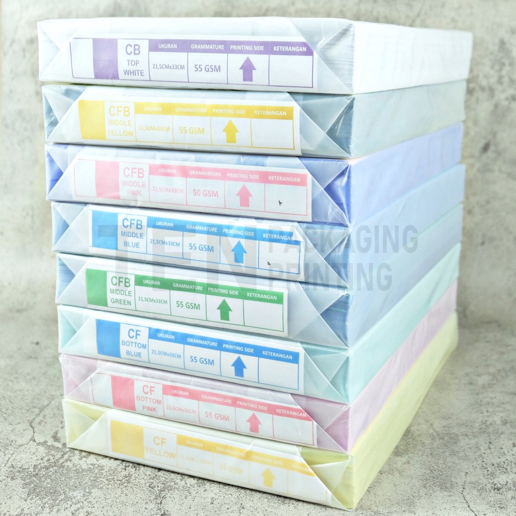 

Ready Kertas HVS A4 NCR F4 Top Middle dan Bottom Harga per rim Lengkap Berkualitas F98