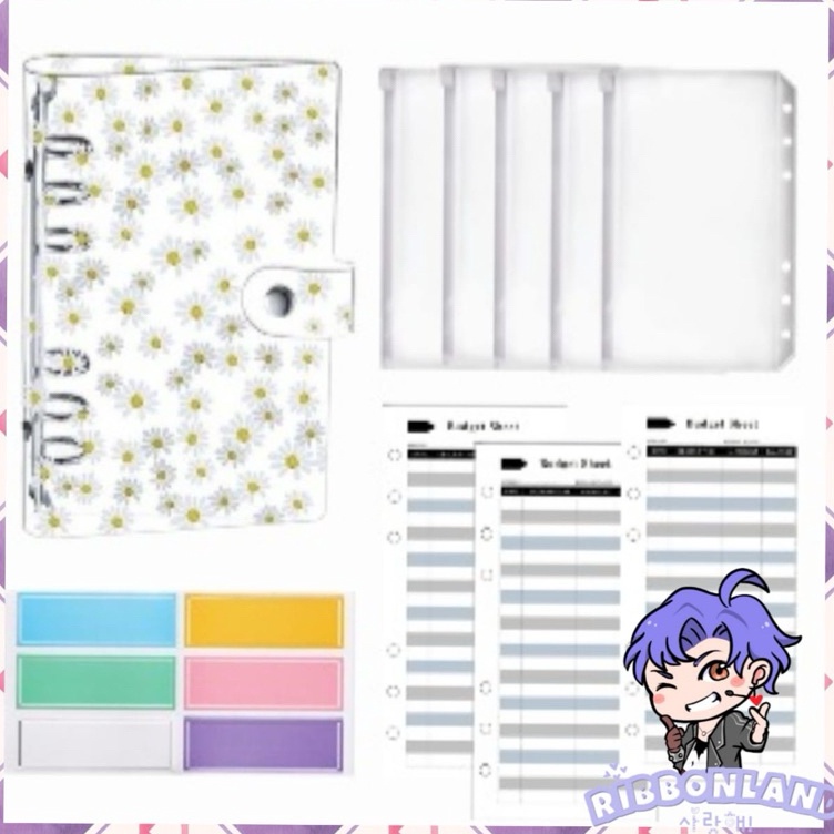 

woHarga Promo A6 Set Lengkap Binder DAISY REGULER Transparan Nabung Pemula Hemat Murah L88