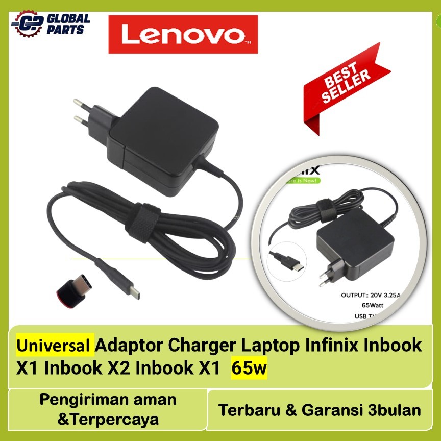 Adaptor Charger Laptop Infinix Inbook X1 Inbook X2 Inbook X1 Pro Ori