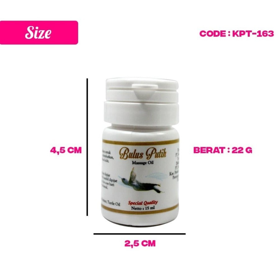 Minyak Bulus Putih Menghilangkan bekas luka bakar