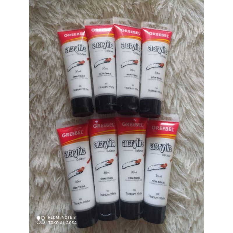 

cat acrylic greebel putih