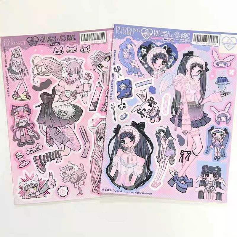 

Stiker Domi World Korean Doll Sticker Deco Premium Tebal