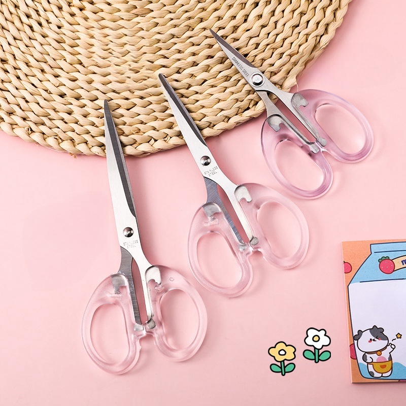 

Gunting kertas transparan H562 Gunting Kertas Aesthetic Transparan Scissors Scrapbook