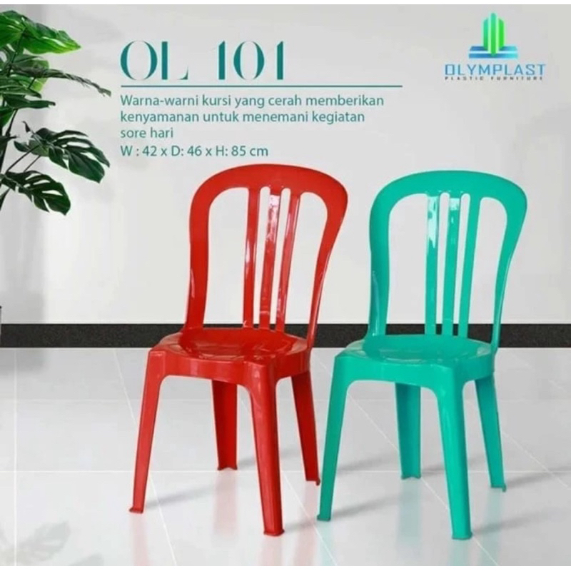 kursi plastik 101 Olymplast