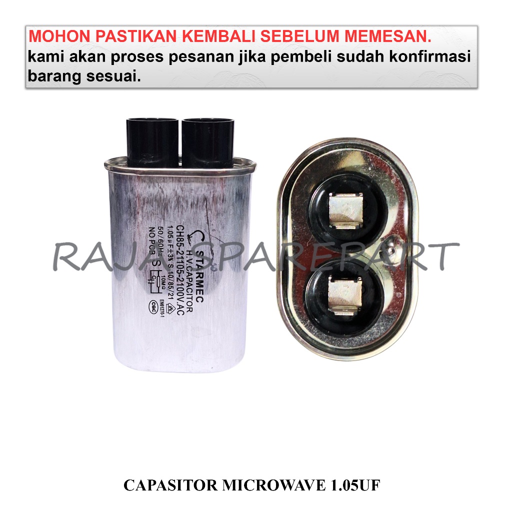 CM105 KAPASITOR MICROWAVE / CAPACITOR / CAPASITOR MICROWAVE 1.05UF