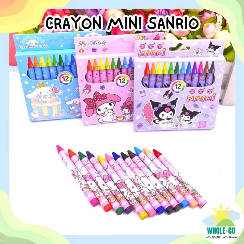 

Krayon Mini Sanrio Premium isi 12 Pcs