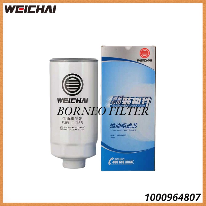 1000964807 Weichai Genuine Fuel Filter Water Separator 1000524630 JFC-21001 SFC-19140 J8623050 R0100