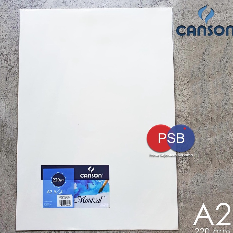 

8uBest Seller Canson Montval A2 22 gsm Kertas Cat Air Kertas Gambar S8