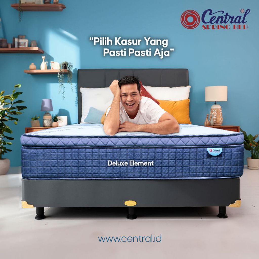 Kasur Springbed Central Deluxe Element Pillow Top 160x200