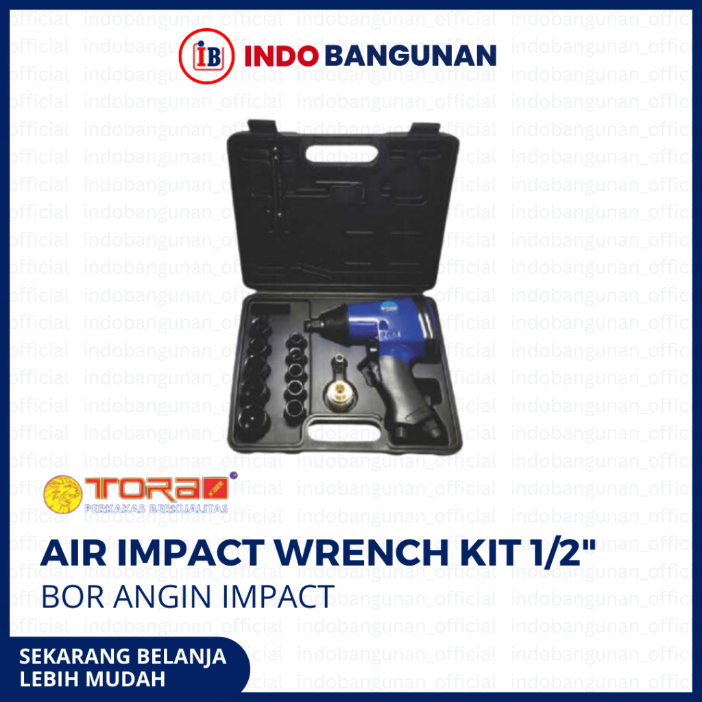 AIR IMPACT WRENCH KIT 1/2"/BOR ANGIN IMPACT