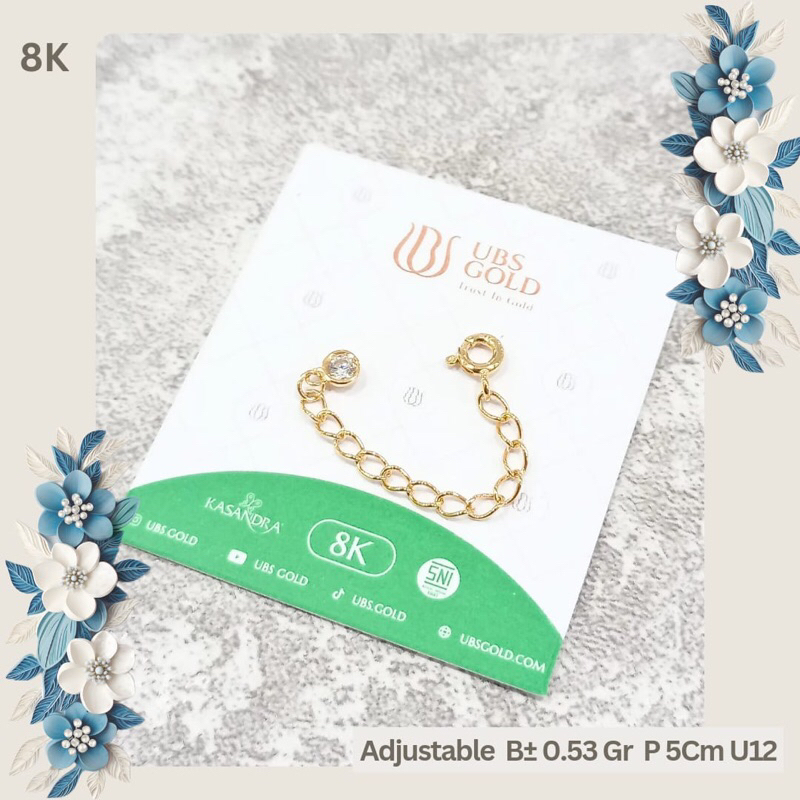 Extension ubs kadar 375 8k pemanjang kalung gelangn