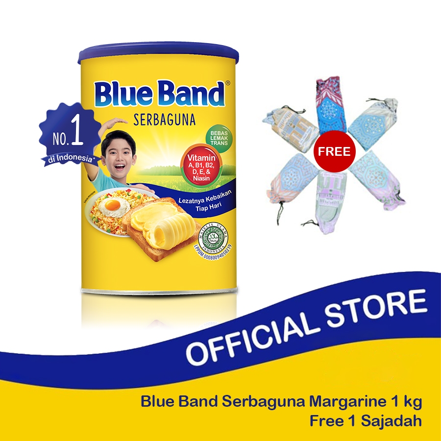 

Blue Band Serbaguna Margarine 1 kg Free Sajadah