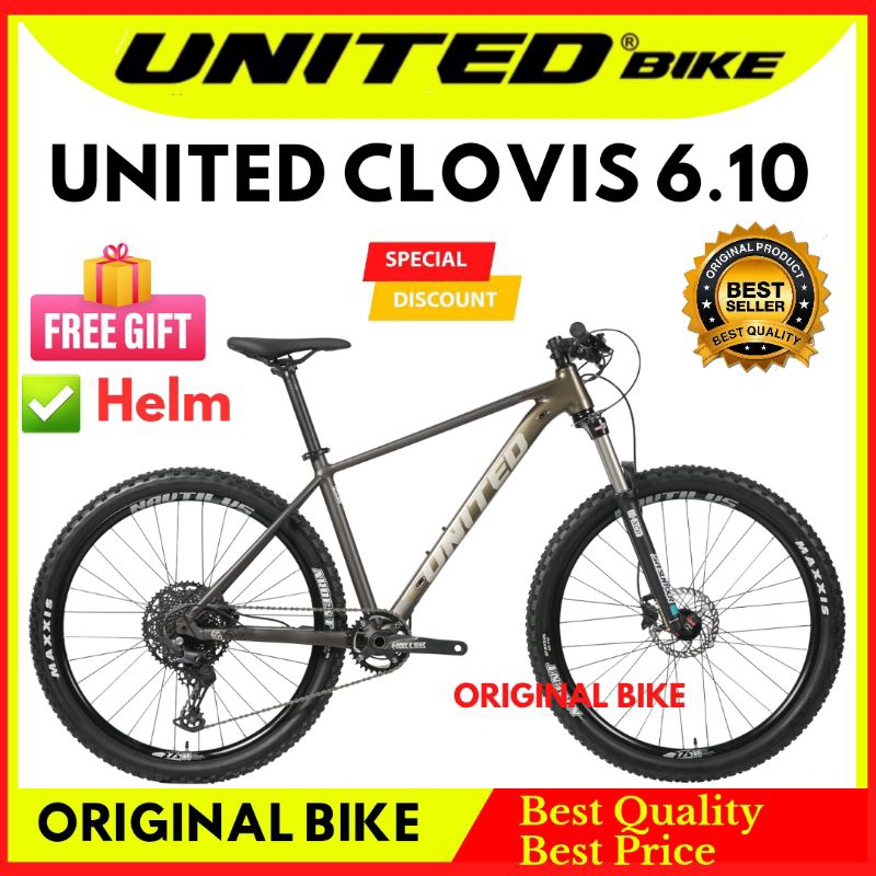 SEPEDA GUNUNG MTB UNITED CLOVIS 6.10 Terbaru 12 Speed