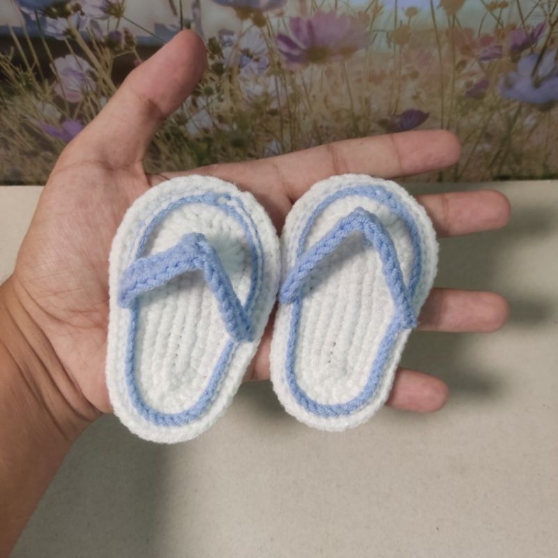 Sandal Jepit Rajut Bayi | Sandal Balita Coustem