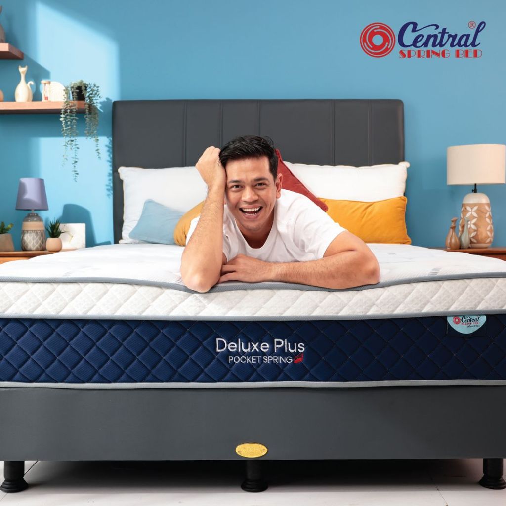 Kasur Springbed Central Deluxe Plus Pocket Spring 180x200 Fullset