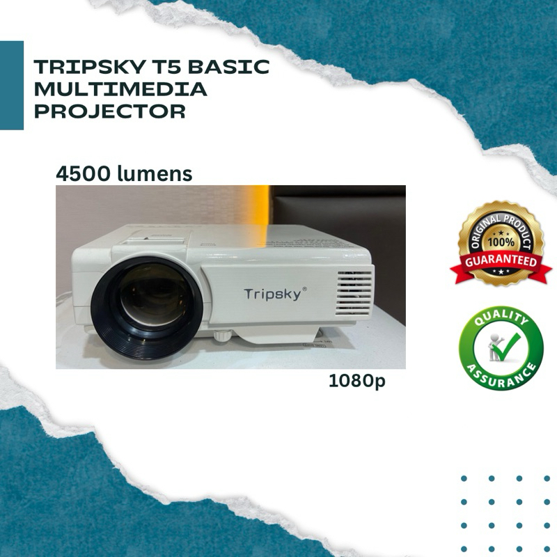PROYECTOR TRIPSKY T5 BASIC ORIGINAL PROYEKTOR MINI 4500 lumens