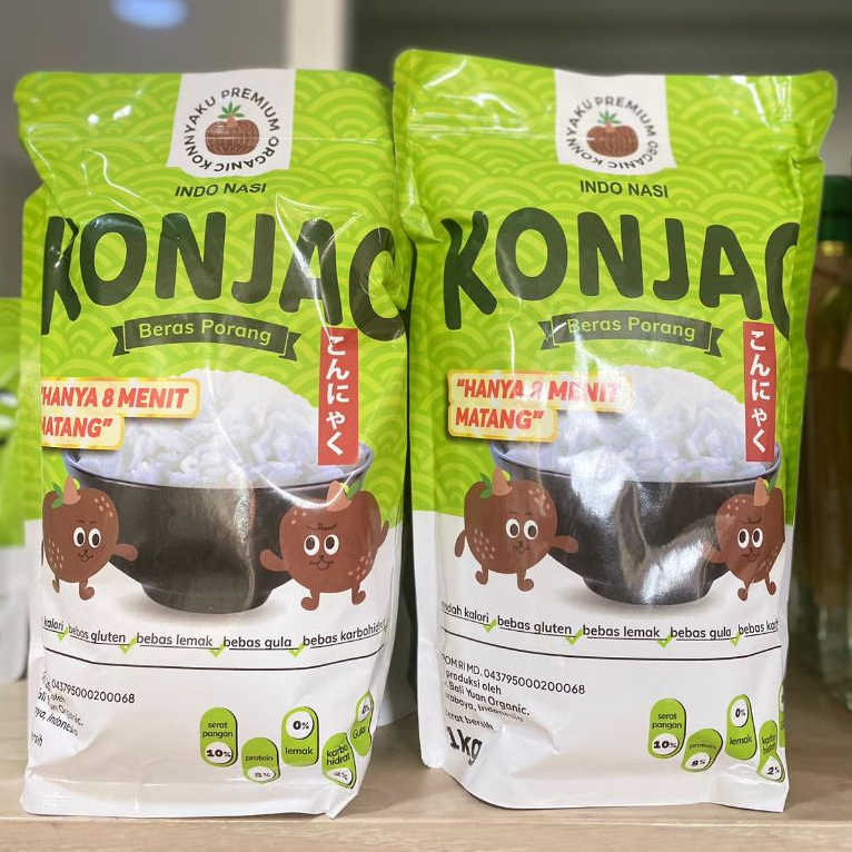 

Beras Konjac Porang Pouch 1Kg / Beras Diet Sehat