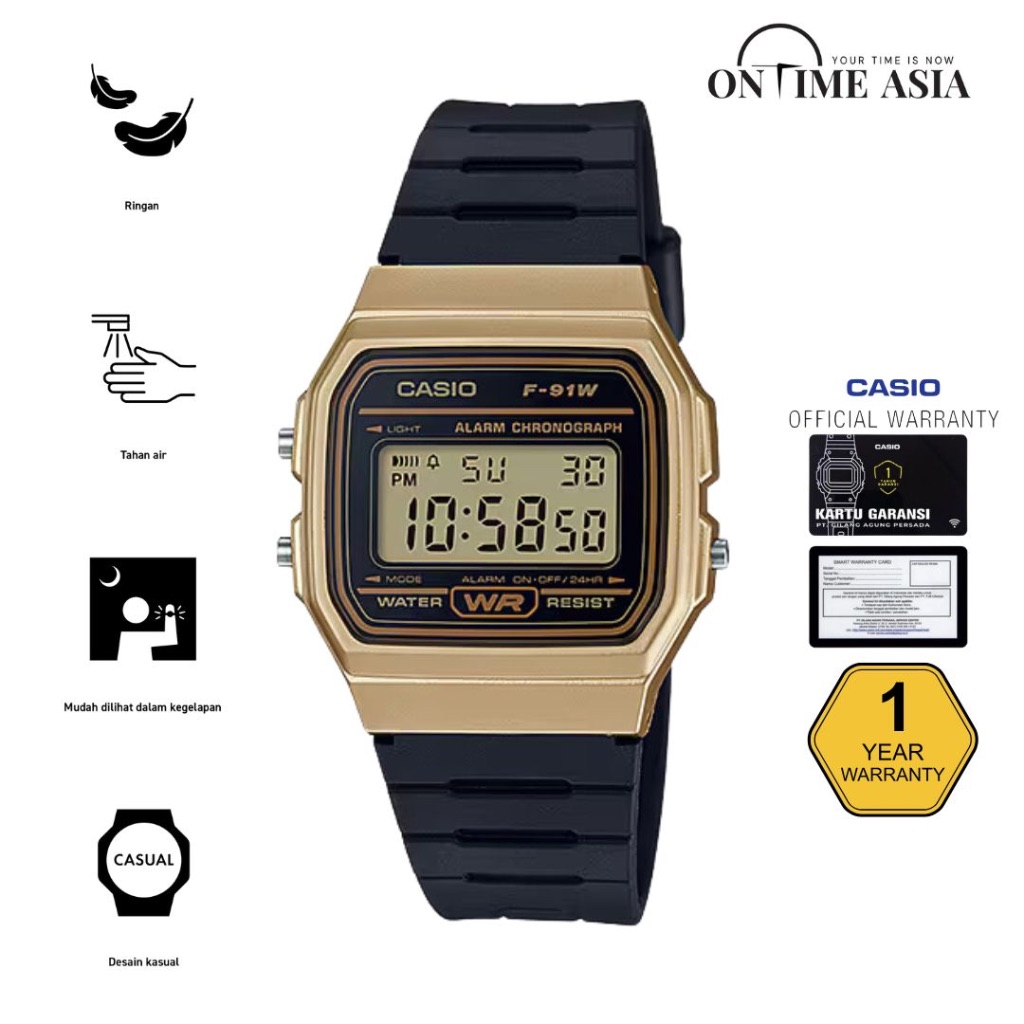 Casio General F-91WM-9ADF / F91WM-9A Original & Garansi