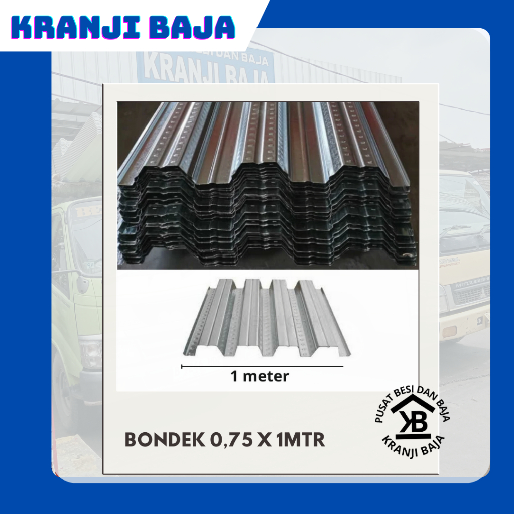 BONDEK 0,75MM READY 3, 4 5 DAN 6 MTR