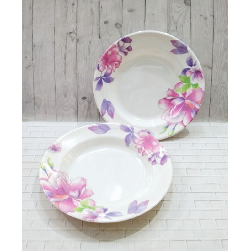 PIRING MELAMIN MOTIF 9 INCH G109 / PIRING MAKAN MELAMIN - MEISHING