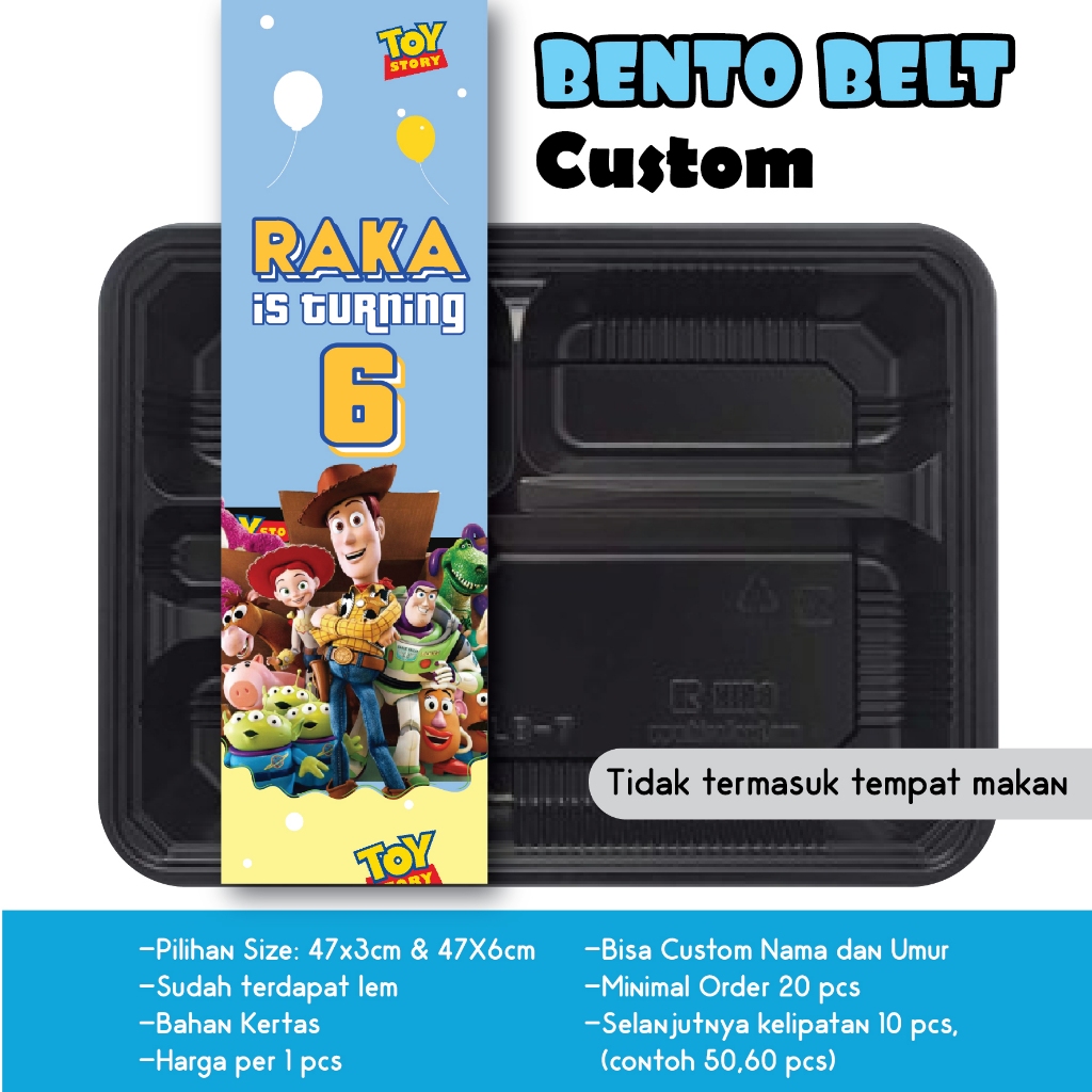 

BENTO BELT TOYS STORY WOODY BUZZ LIGHT YEAR CUSTOM NAMA UMUR GAMBAR PAPER BELT TOY STORY BIRU KUNING HIASAN UCAPAN KOTAK MAKAN DEKORASI BINGKISAN KERTAS LABEL STIKER PITA KERTAS SOUVENIR LOTSO PINK BEAR