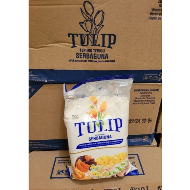 

(PROMO) TEPUNG TERIGU TULIP KEMASAN 1 KG TERMURAH