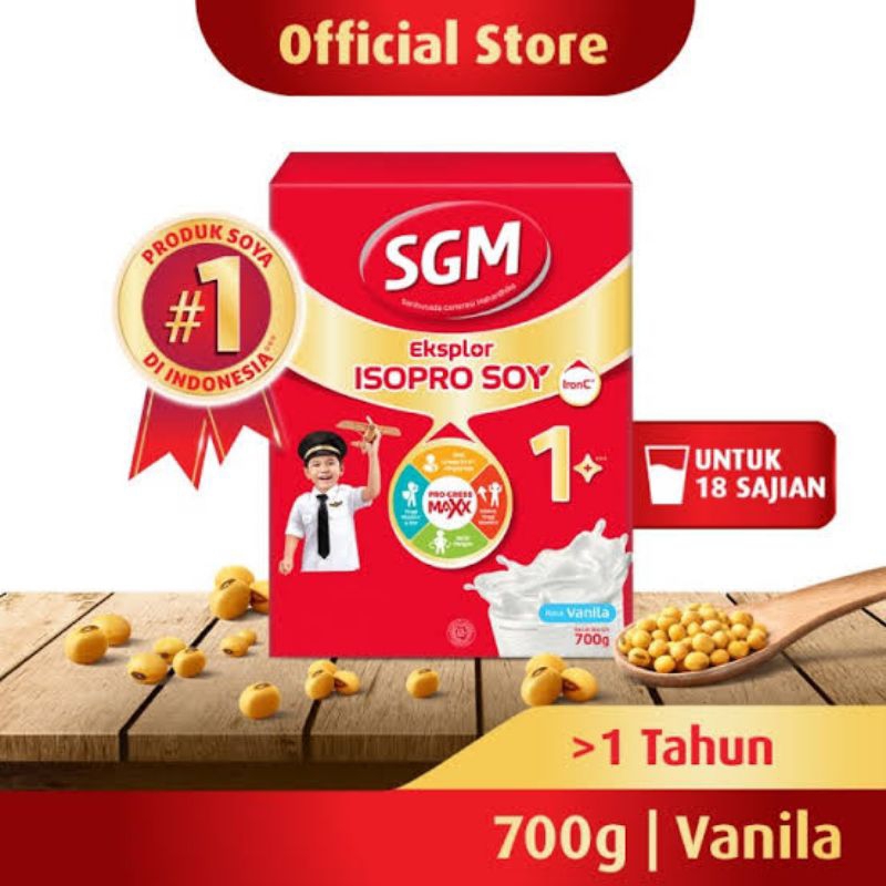 

SGM Eksplor ISOPRO SOY 1+ Madu vanilla 700g susu pertumbuhan