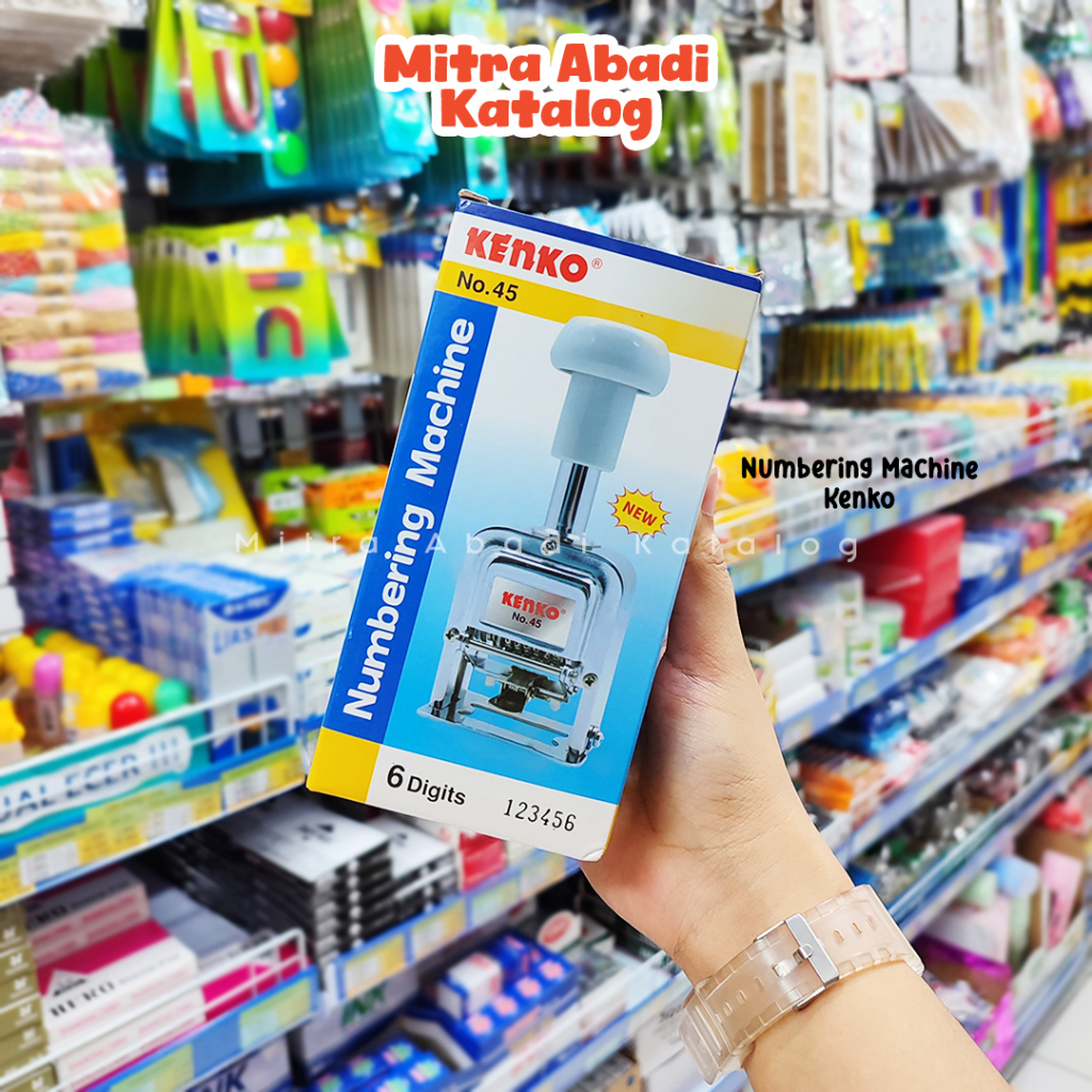 

NUMBERING MACHINE KENKO NO 45 / NUMERATOR MESIN ANGKA OTOMATIS 6 DIGIT ANGKA PENOMOR OTOMATIS AUTOMATIC NOMORATOR NOMERATOR STEMPEL CAP ANGKA BERPUTAR ALAT TULIS SEKOLAH KANTOR ATK KULIAH KAMPUS STATIONERY MURAH LENGKAP / MITRA ABADI KATALOG JOGJA