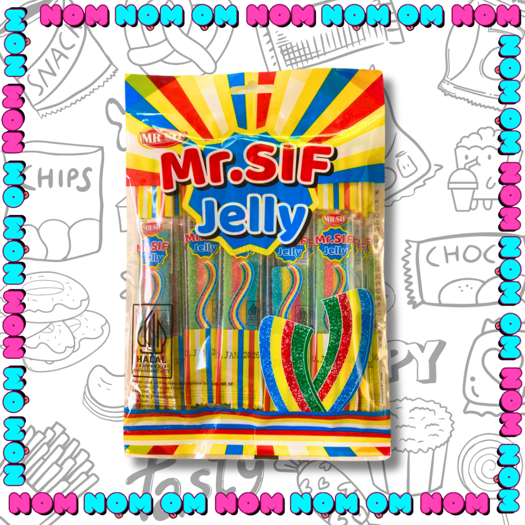 

MR. SIF Jelly Sour Belt Permen Jelly Asam [5gr*20pcs]