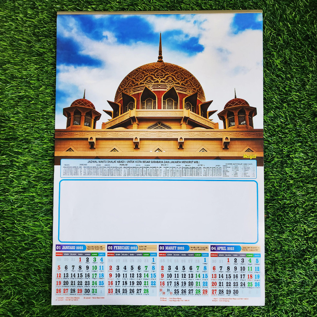 

KALENDER 3 LEMBAR ATAU CATURWULAN GAMBAR MASJID AO TAHUN 2025
