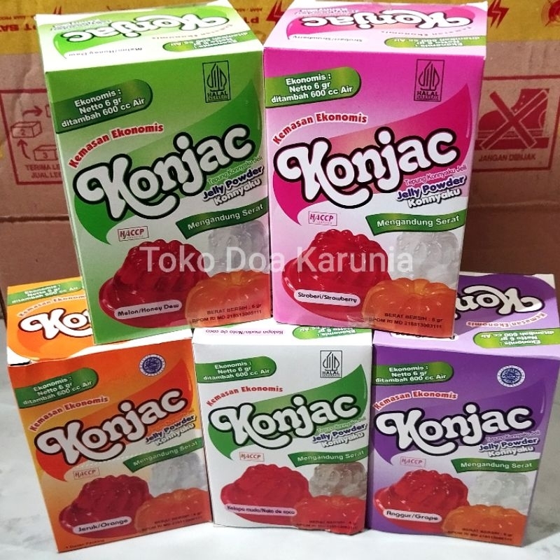 

Konjac Jelly Powder Konnyaku 1 box (isi 12 sachet) @6gr