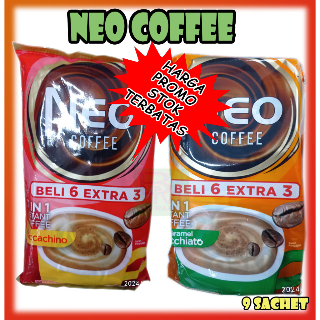 

Kopi Neo Coffee Satu Renceng Isi 9 Kemasan180 gram