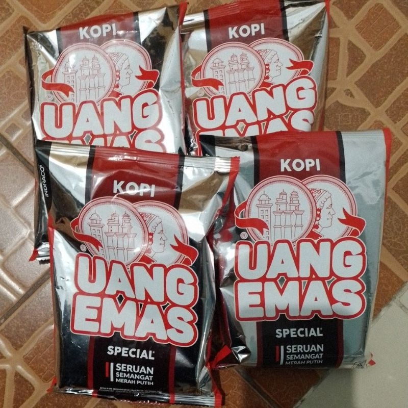 

kopi bubuk uang emas 135 gram dapat 4 bungkus *dengan kopi grade 1