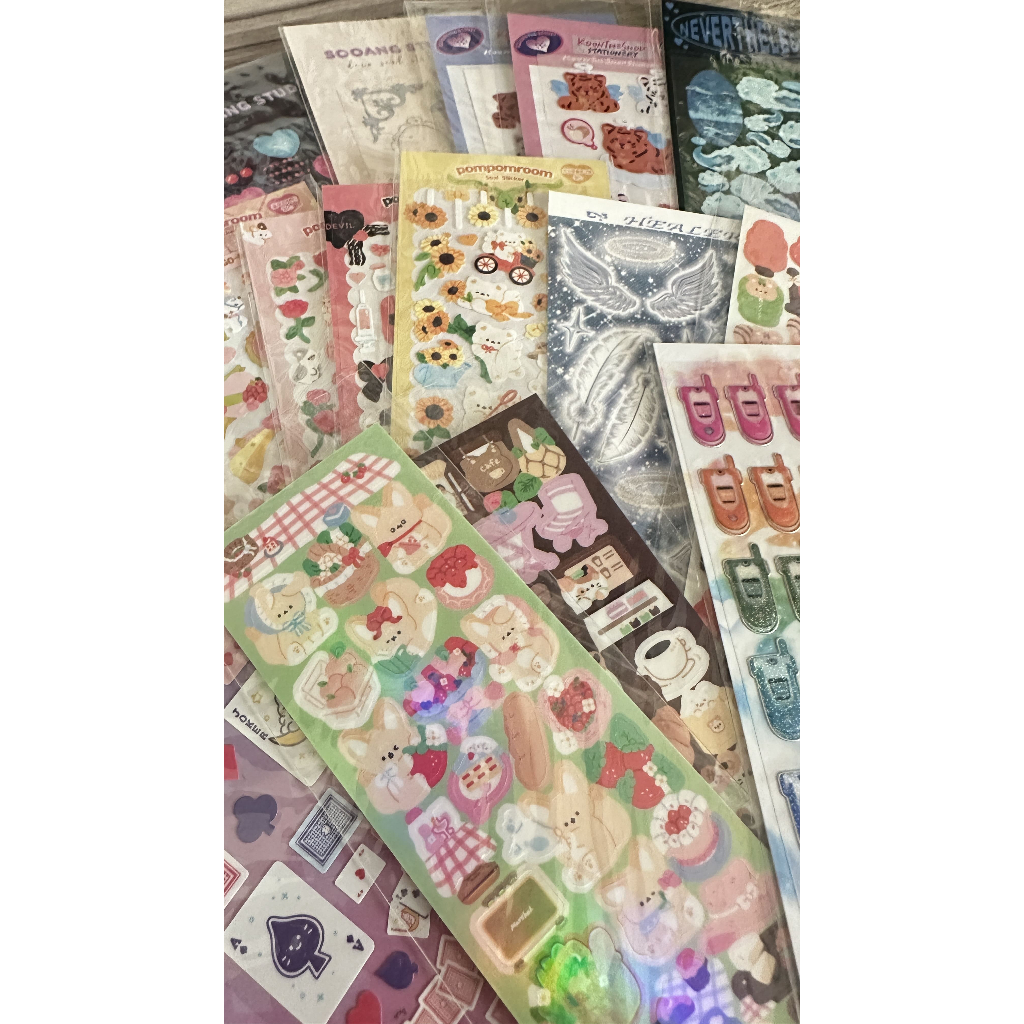 

Korean Brand Sticker (PomPomRoom, Baksal Lighter, Manta Box, Neevertheless, Koontheshop, Sooang Studio)