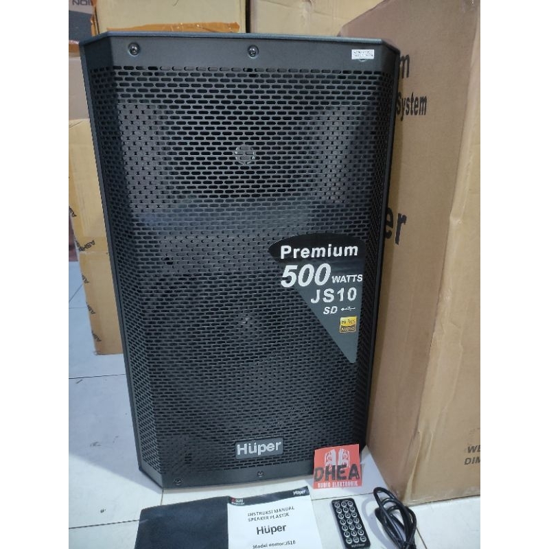 SPEAKER AKTIF HUPER JS10 SPEAKER AKTIF 15 INCH 500watt  HUPER JS10 ORIGINAL garansi resmi