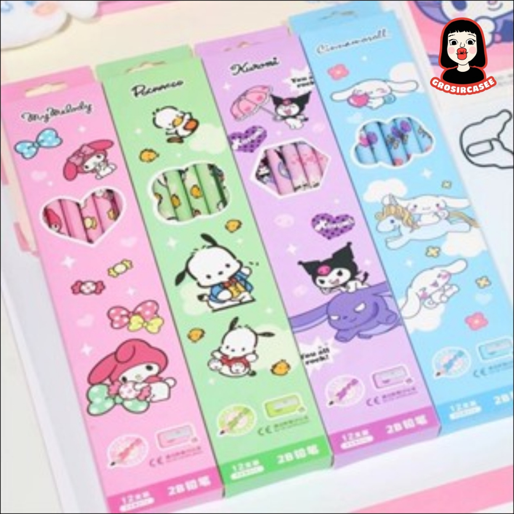 

[ATK] Pensil 2B KARAKTER KARTUN LUCU isi 1 lusin (12 pcs) (2)