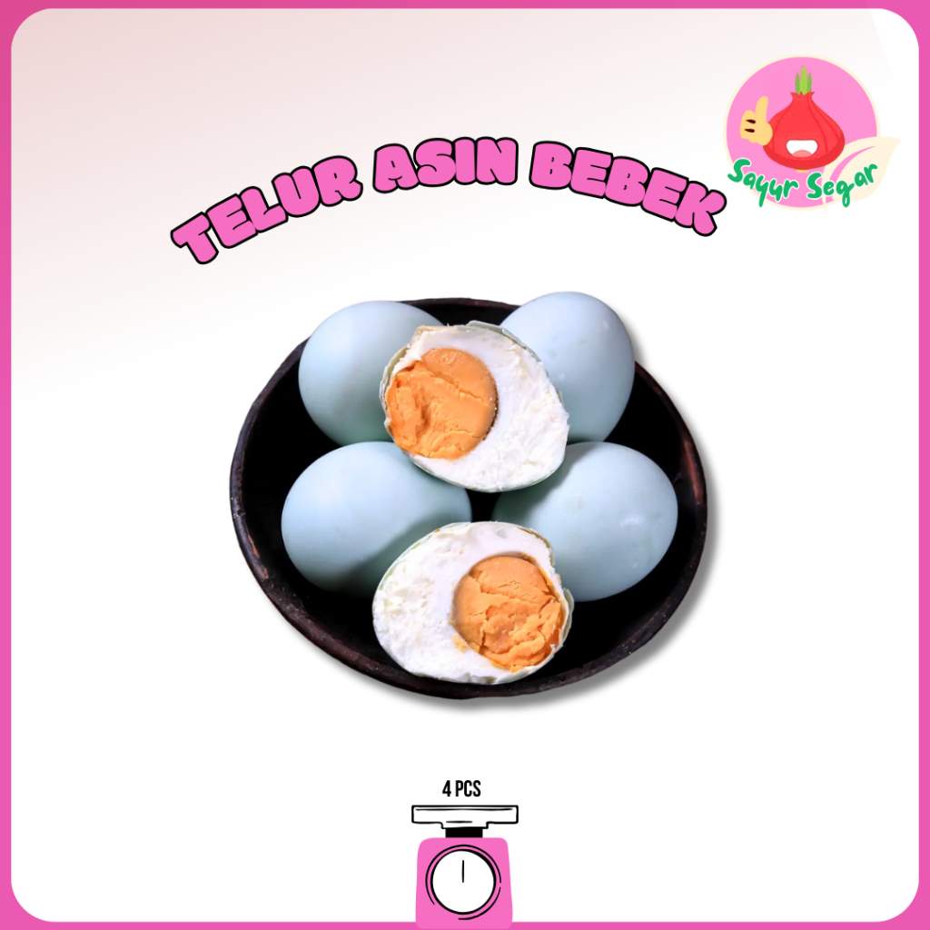 

Sayur Segar - Telur Asin Bebek Matang 4 pcs/pack