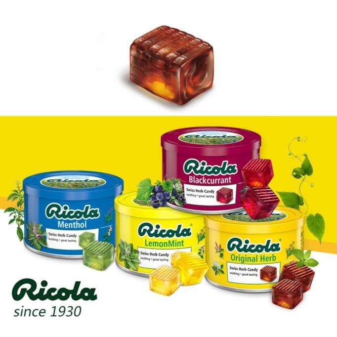 

RICOLA Tin 100gr permen herbal dalam kaleng