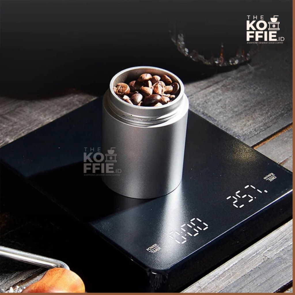 FREE Mystery Gift NOW  Timbangan Kopi Digital Timer Coffee Scale 3kg 0.1g - Black coffee scale alat 