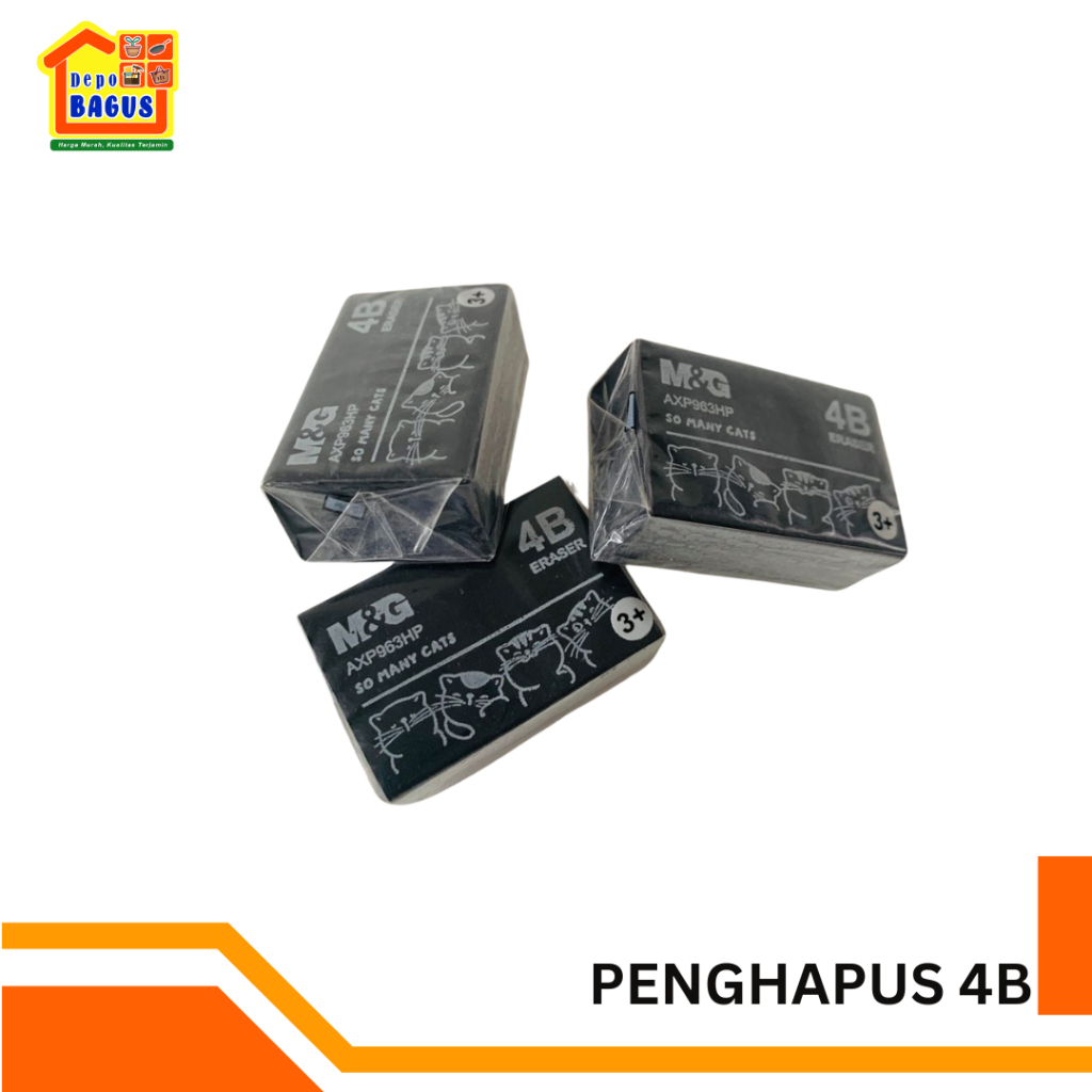 

Penghapus Hitam, Eraser 4B Penghapus Karet