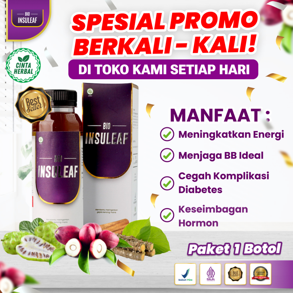 

Bio Insuleaf Herbal Diabetes Gula Darah